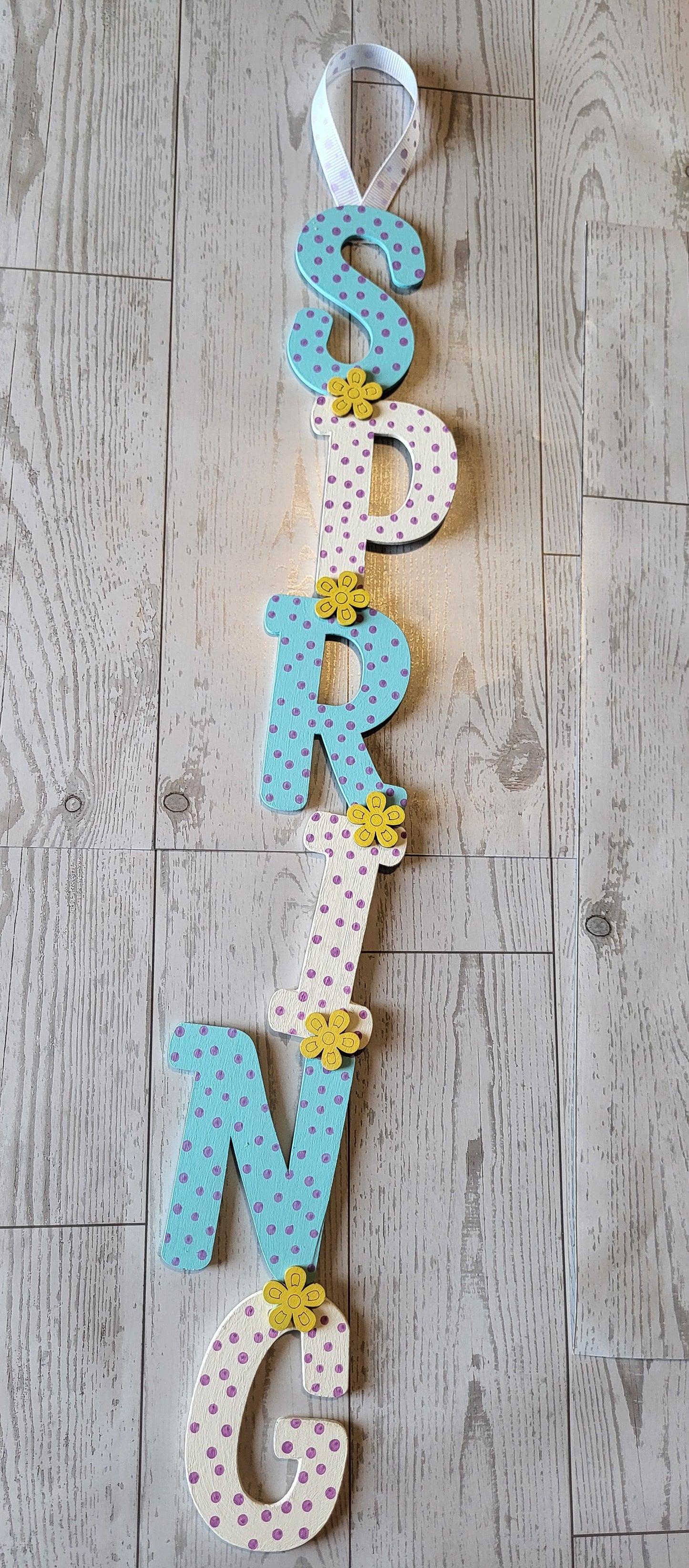 Spring Letters Sign | Welcome Spring