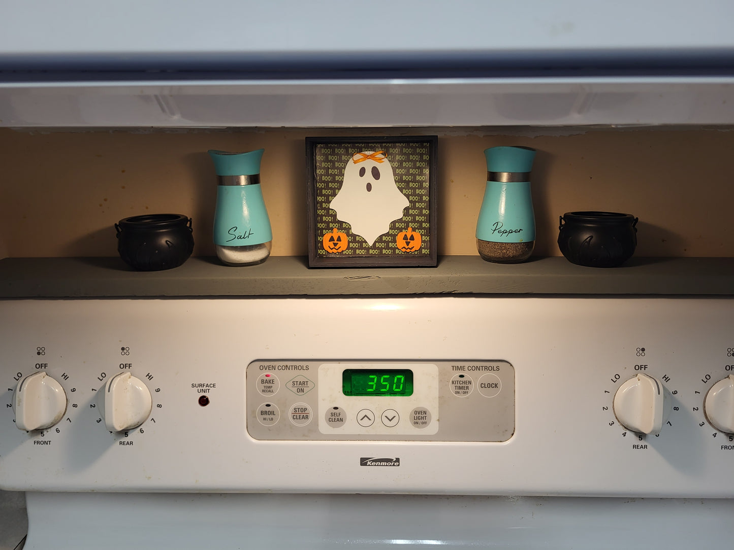 Halloween Shadow Box - Rustic hand-painted home decor