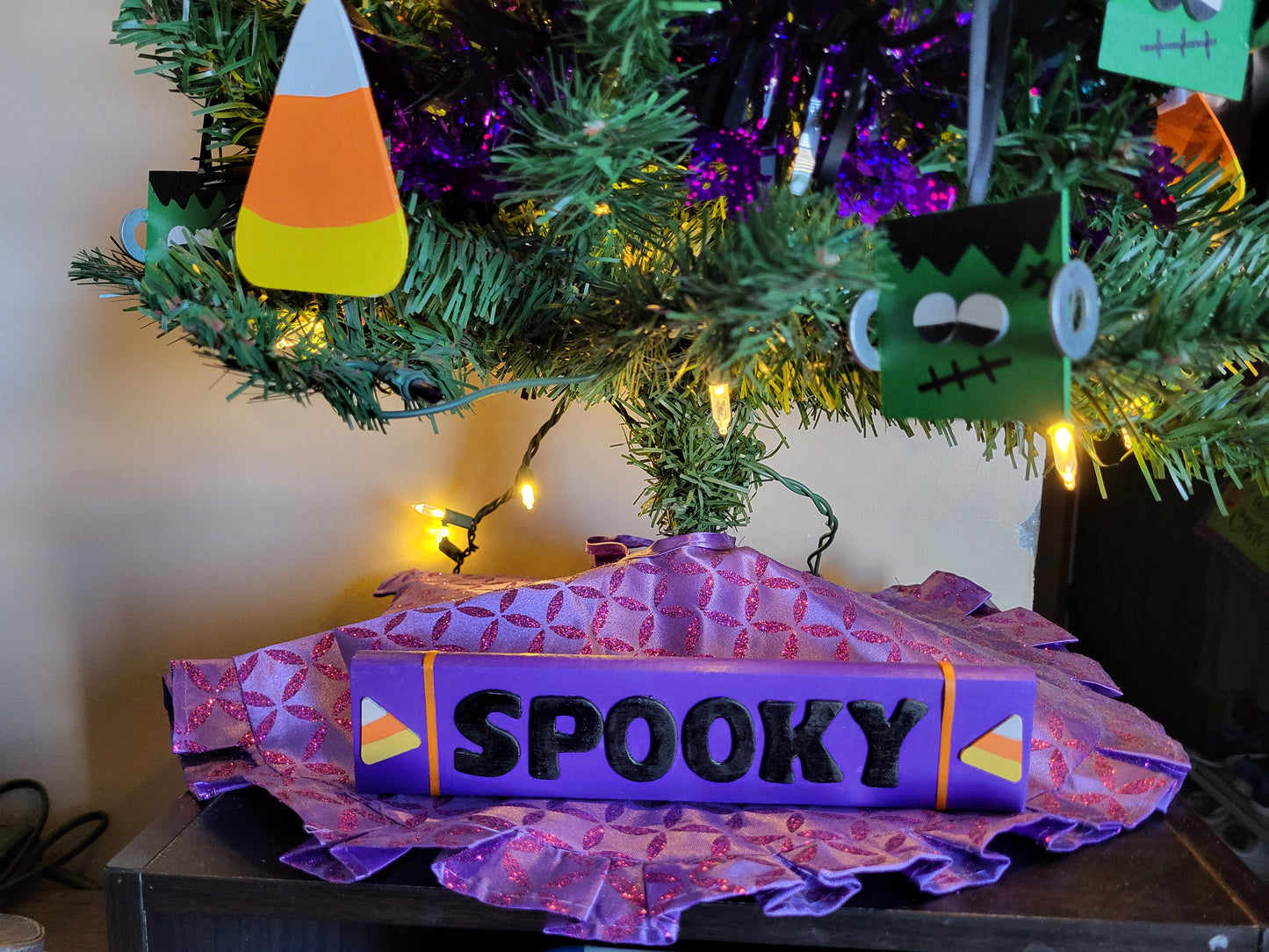 Rustic Halloween Word Sign - Handmade Wooden Shelf Décor decor