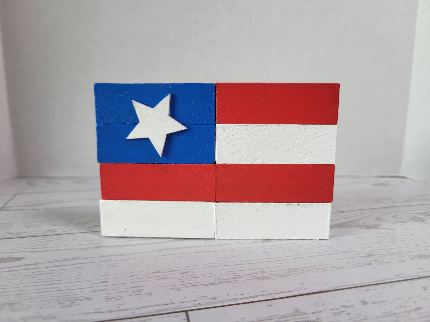 Handmade 4th of July Shelf Sitters  -  Rustic Wooden Décor Collection