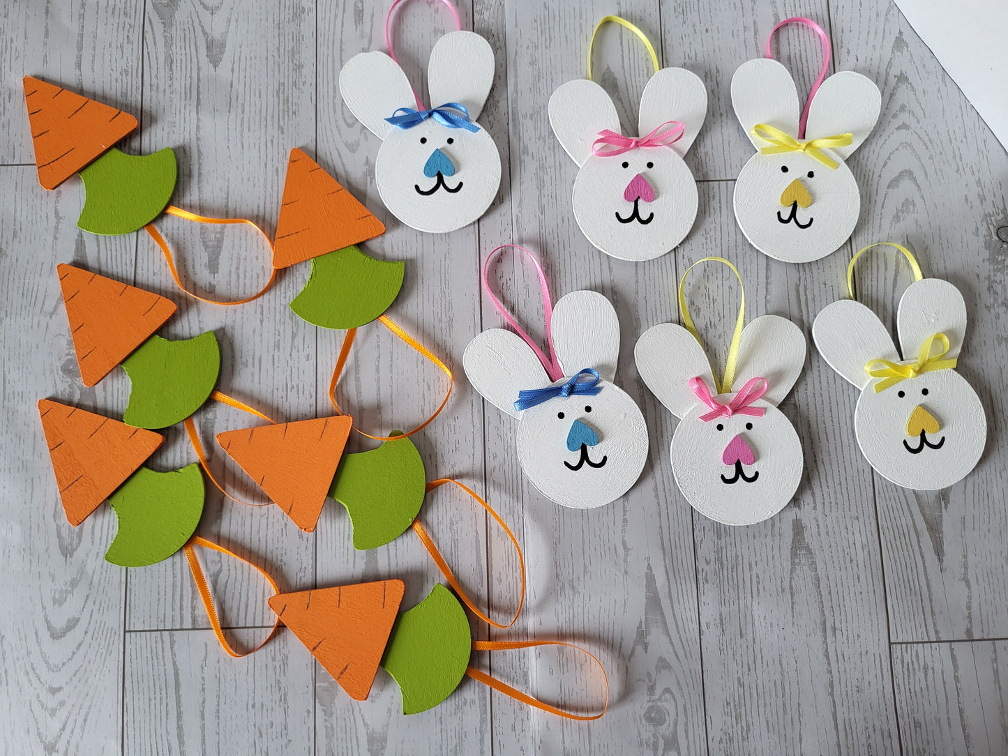 Handmade Easter Ornament Set - 12 Hand-painted Ornaments for Seasonal Decorating