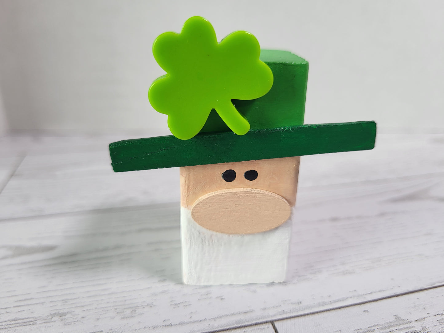 Handmade St. Patrick’s Day Shelf Sitters  - Rustic Wooden Décor Collection