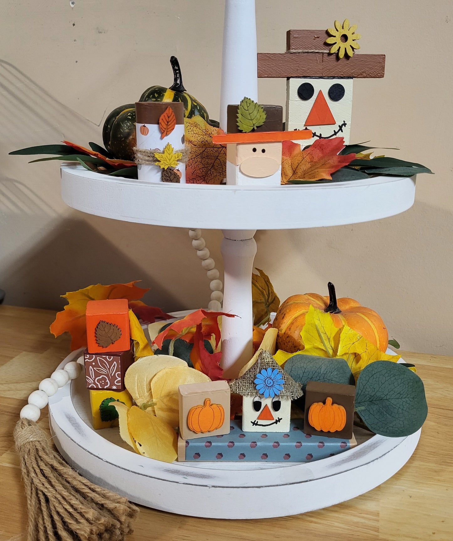 Handmade Fall Shelf Sitters - Rustic Wooden Décor Collection