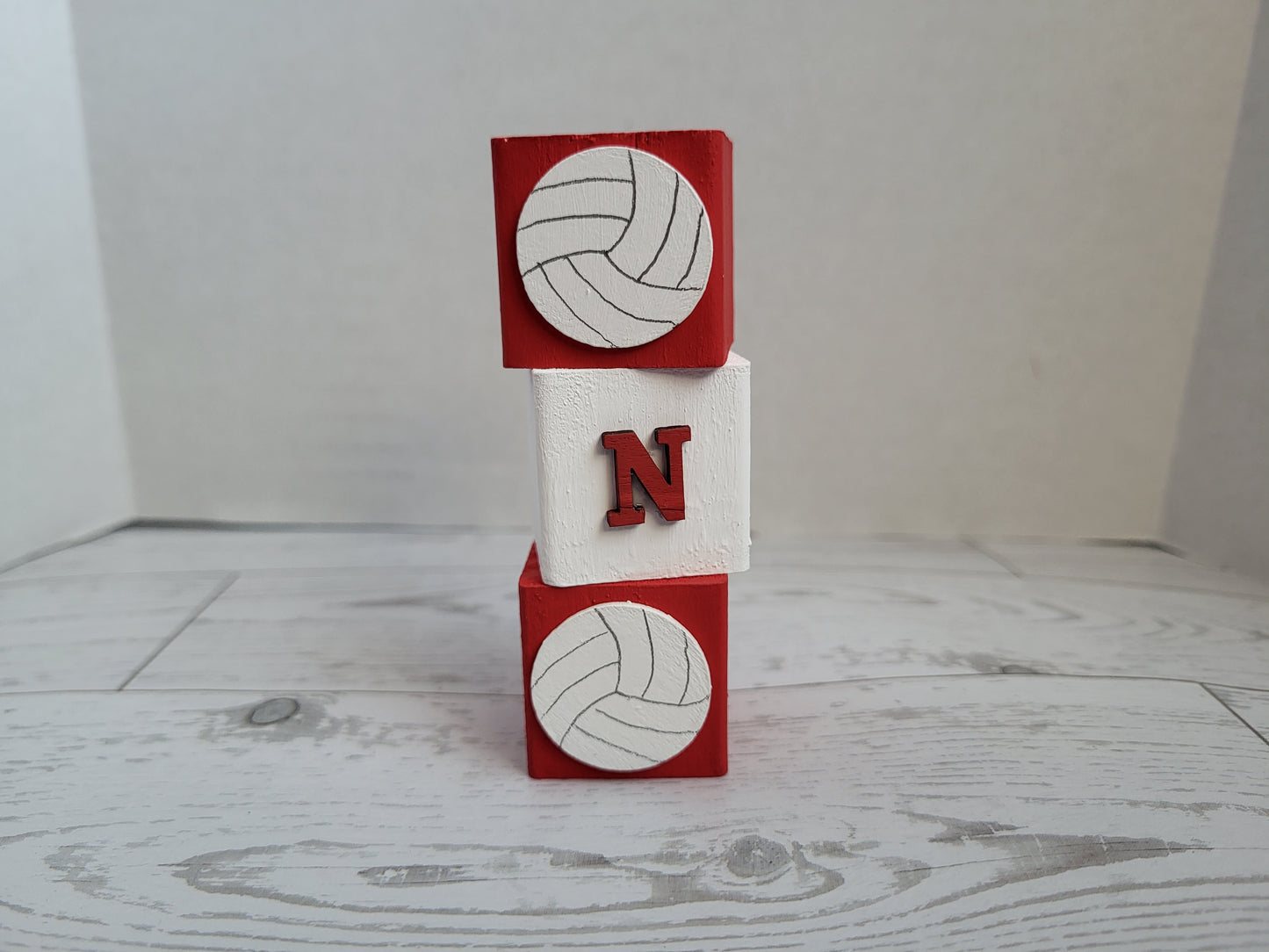 Volleyball Shelf Sitter Collection – Custom Team Colors | Handmade Sports Décor