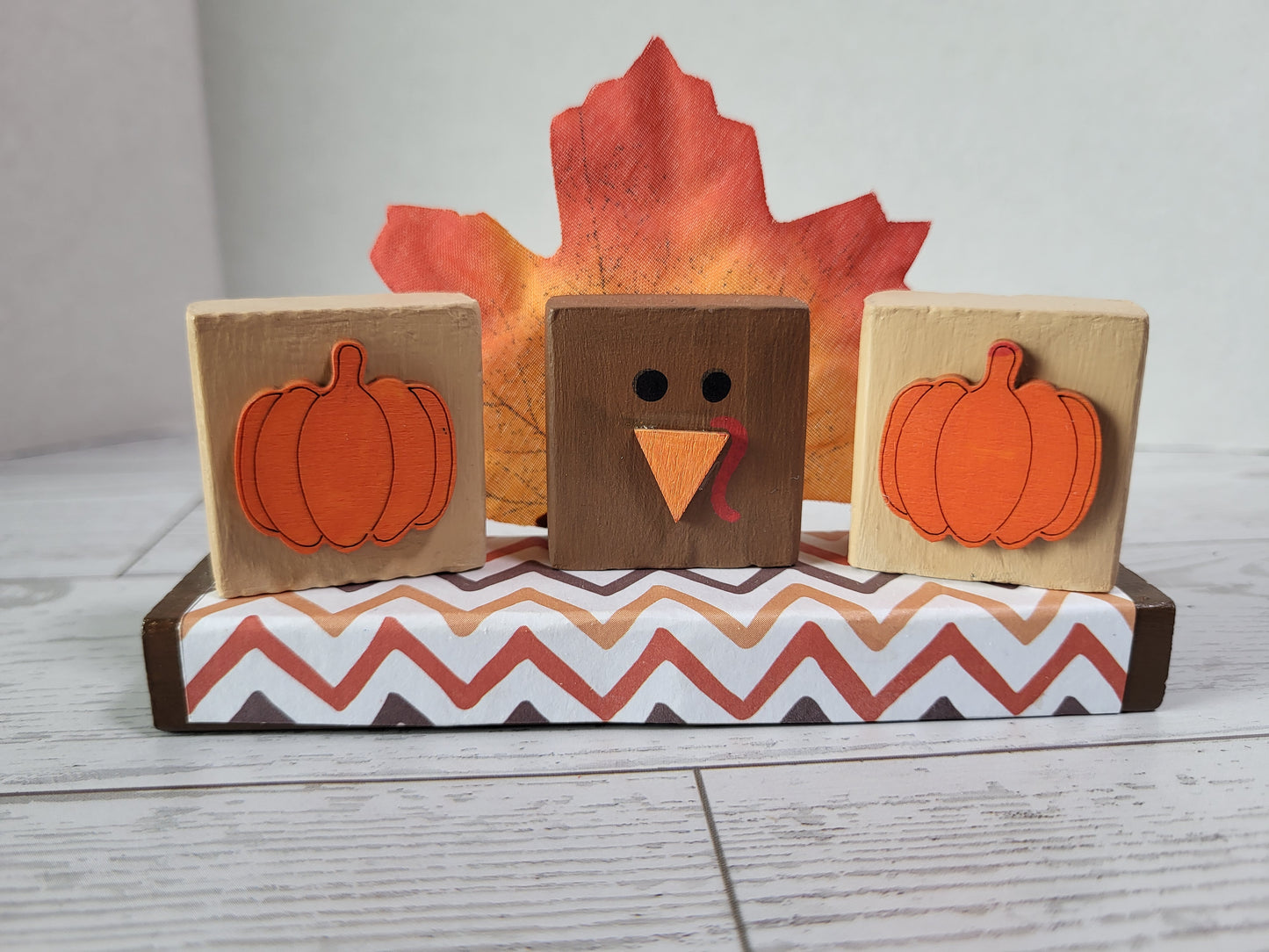 Handmade Thanksgiving Shelf Sitters  - Rustic Wooden Décor Collection