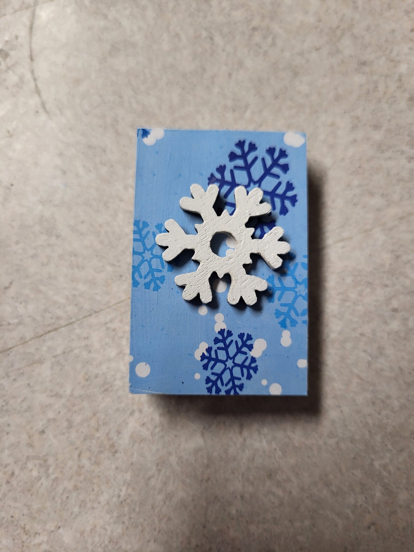 Handmade Winter Magnet Collection - Rustic Wooden Decor