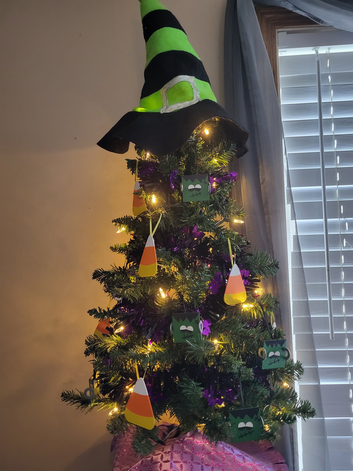 Handmade Halloween Ornament Set - 12 hand-painted ornaments for seasonal decorating