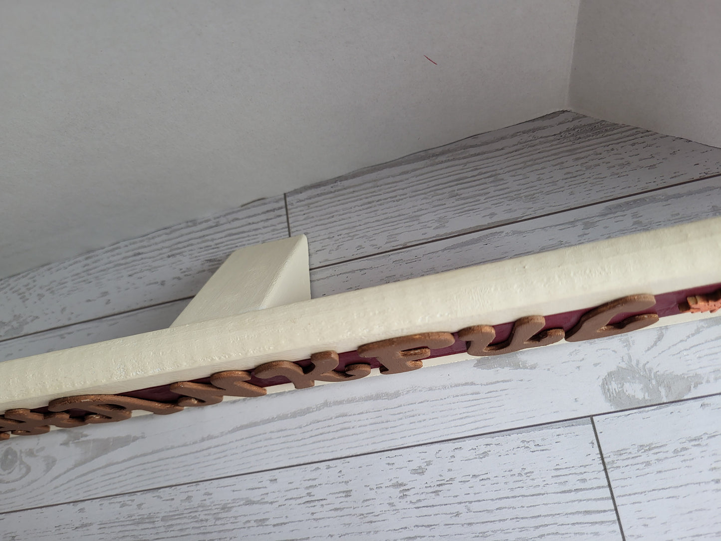 Rustic Thanksgiving Word Sign - Handmade Wooden Shelf Décor