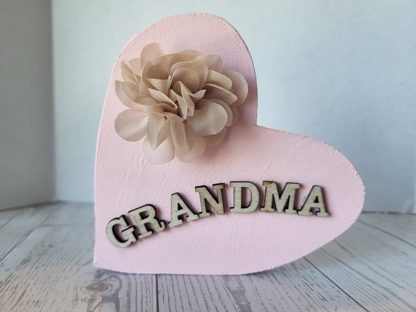 Grandma Heart Shelf Sitter | Made for Grandma