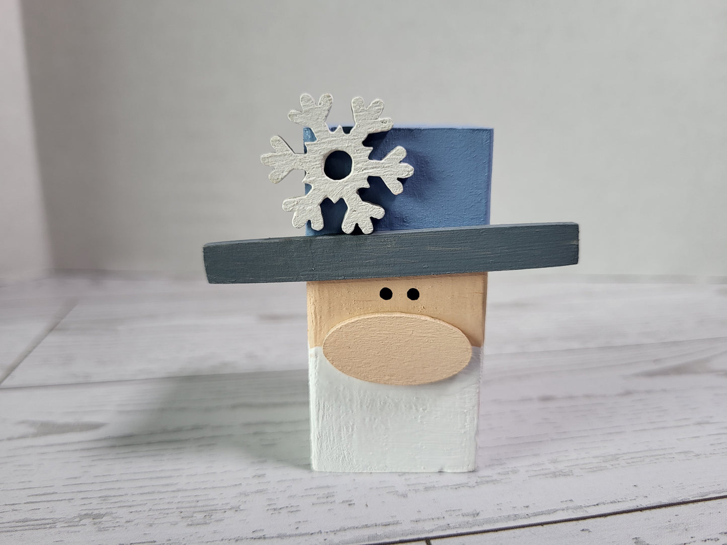 Handmade Winter Shelf Sitters  - Rustic Wooden Décor Collection