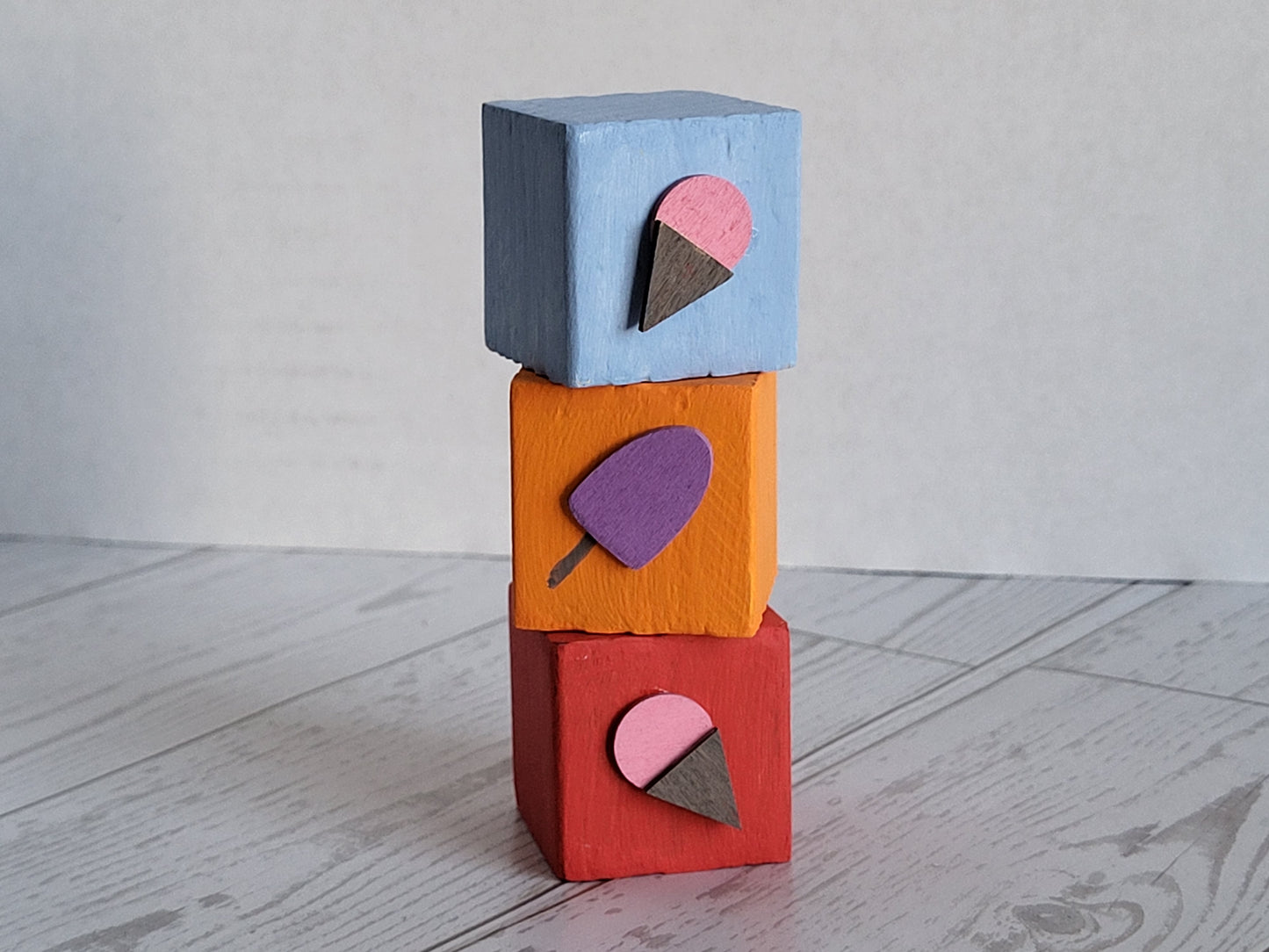 Handmade Summer Shelf Sitters  - Rustic Wooden Décor Collection