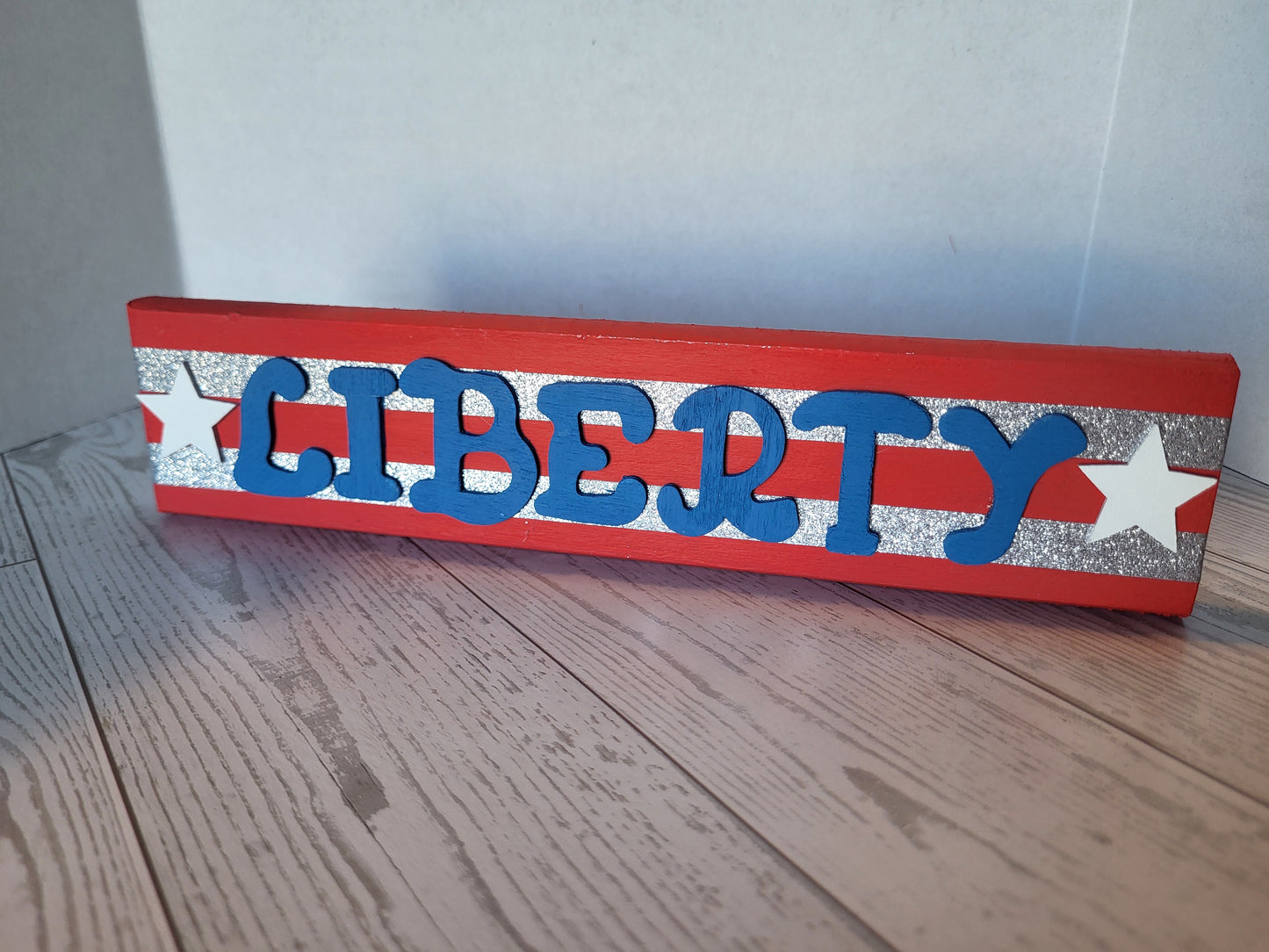 Patriotic Word Sign | Stars and Stripes