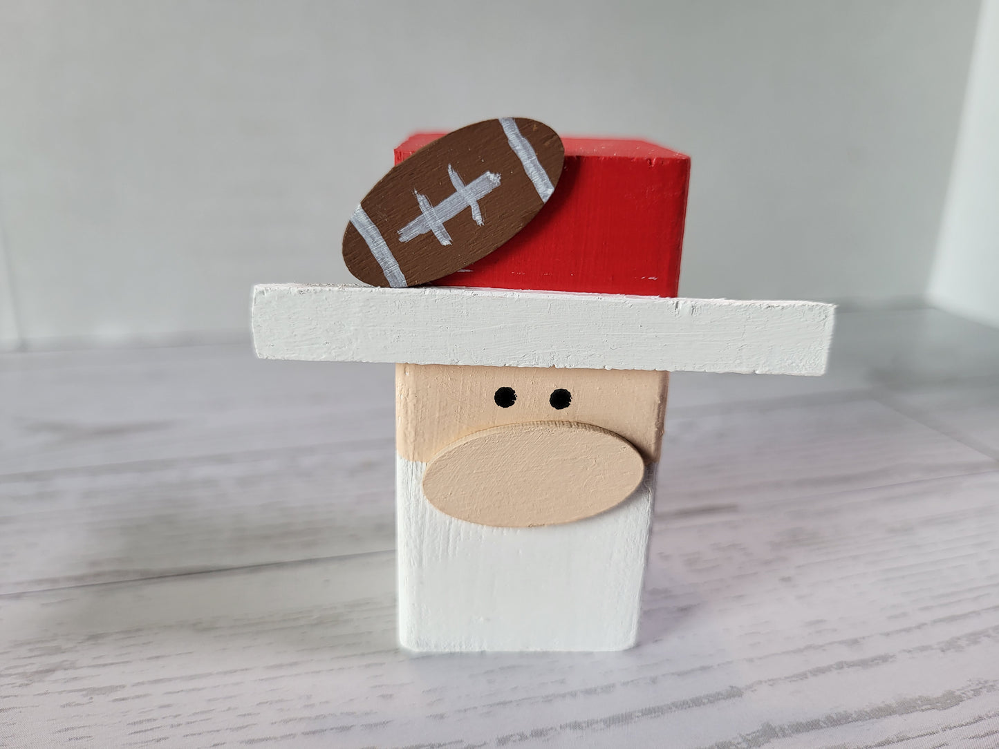 Football Shelf Sitter Collection – Custom Team Colors | Handmade Sports Décor