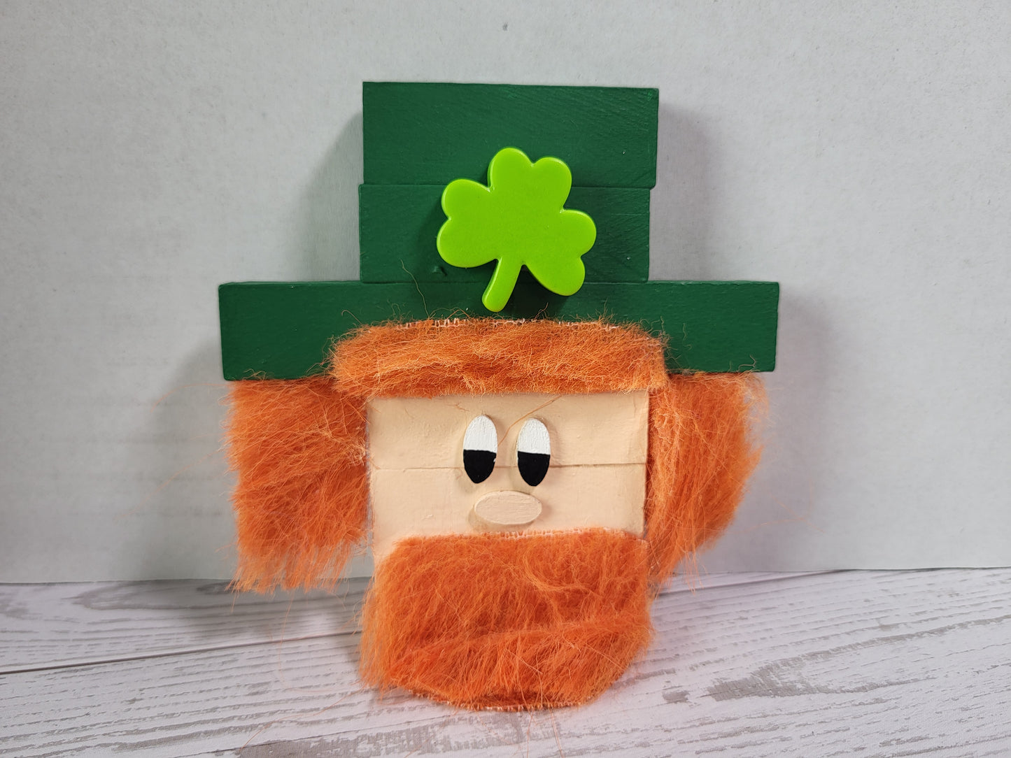 Handmade St. Patrick’s Day Shelf Sitters  - Rustic Wooden Décor Collection