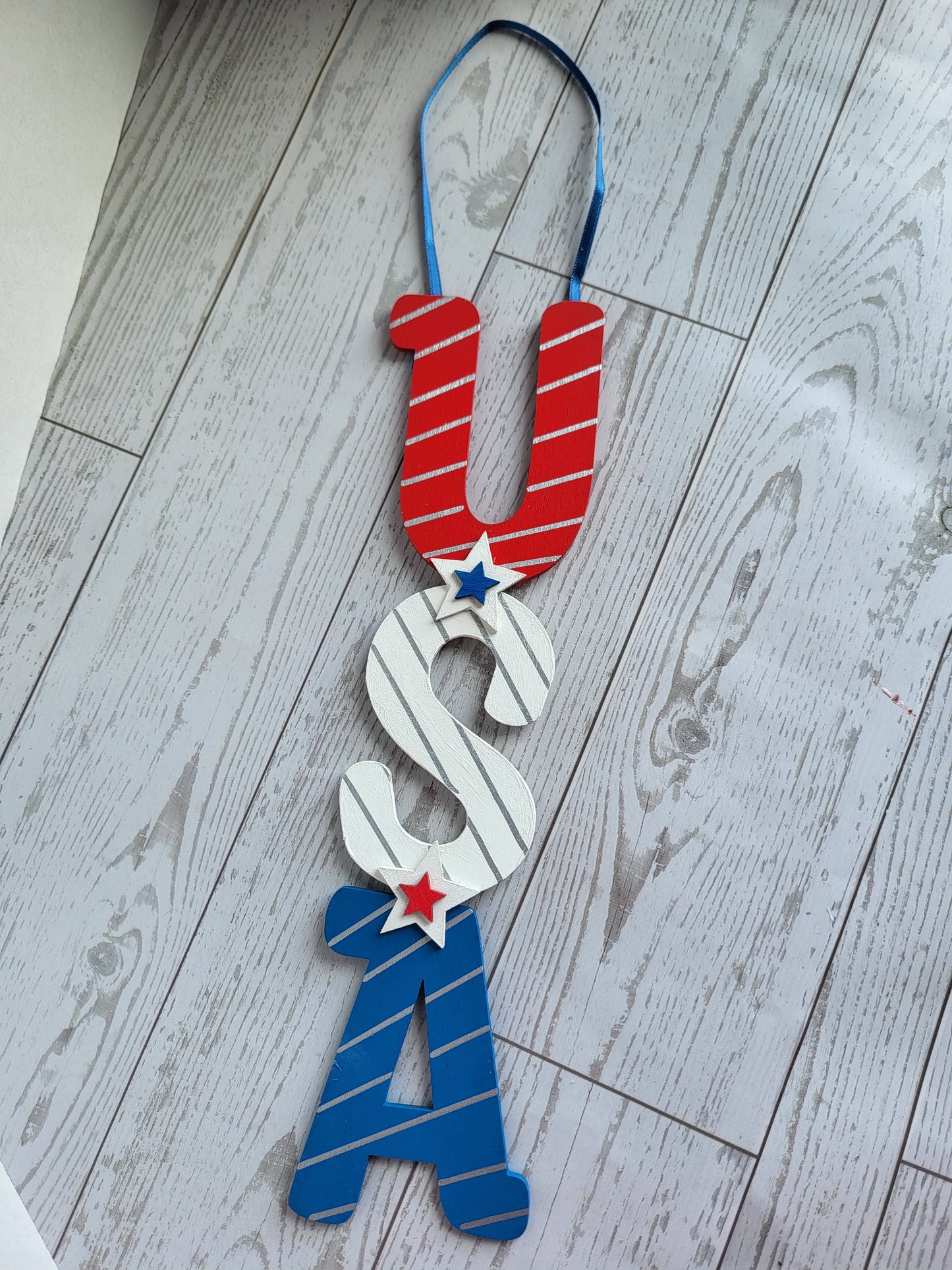 Patriotic Letters Sign | Stars and Stripes