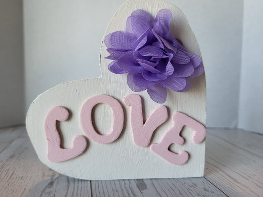 Love Heart Shelf Sitter | Made for Her