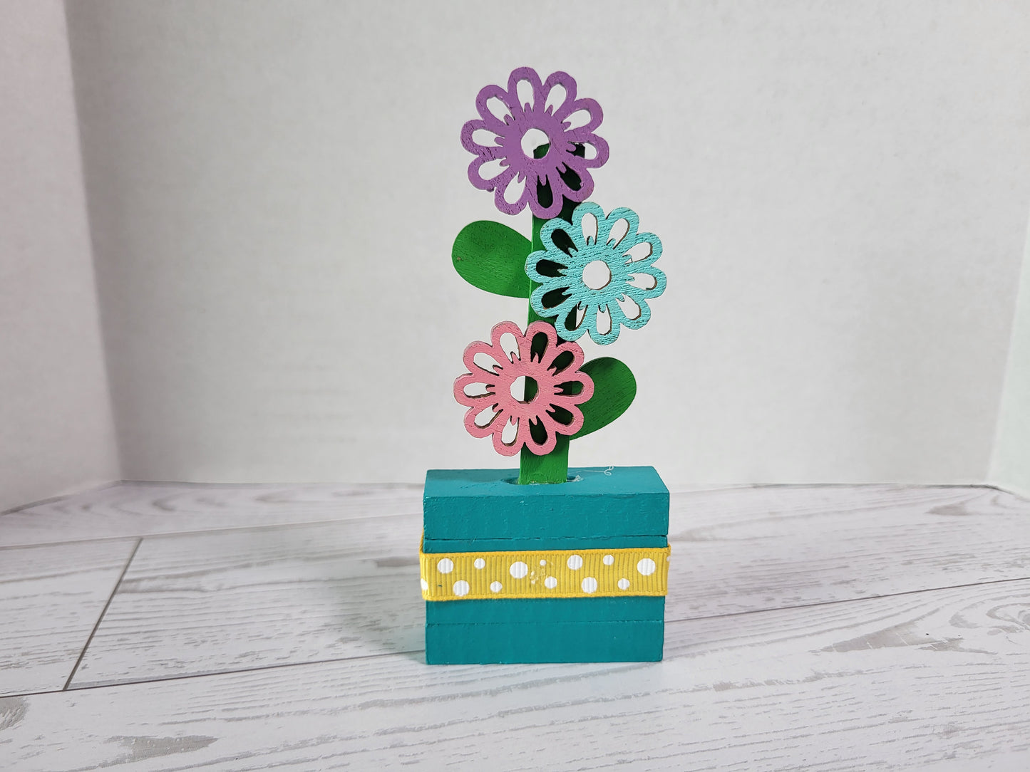 Handmade Spring Shelf Sitters  - Rustic Wooden Décor Collection