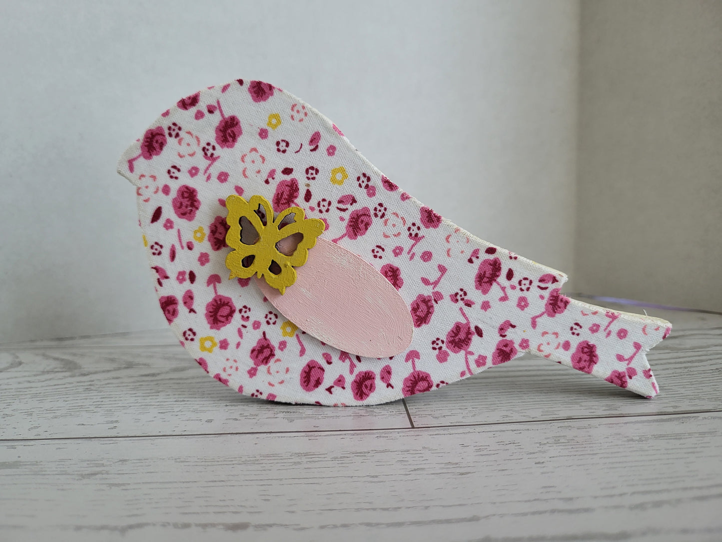 Seasonal Bird Shelf Sitter - Handmade Spring Home Décor