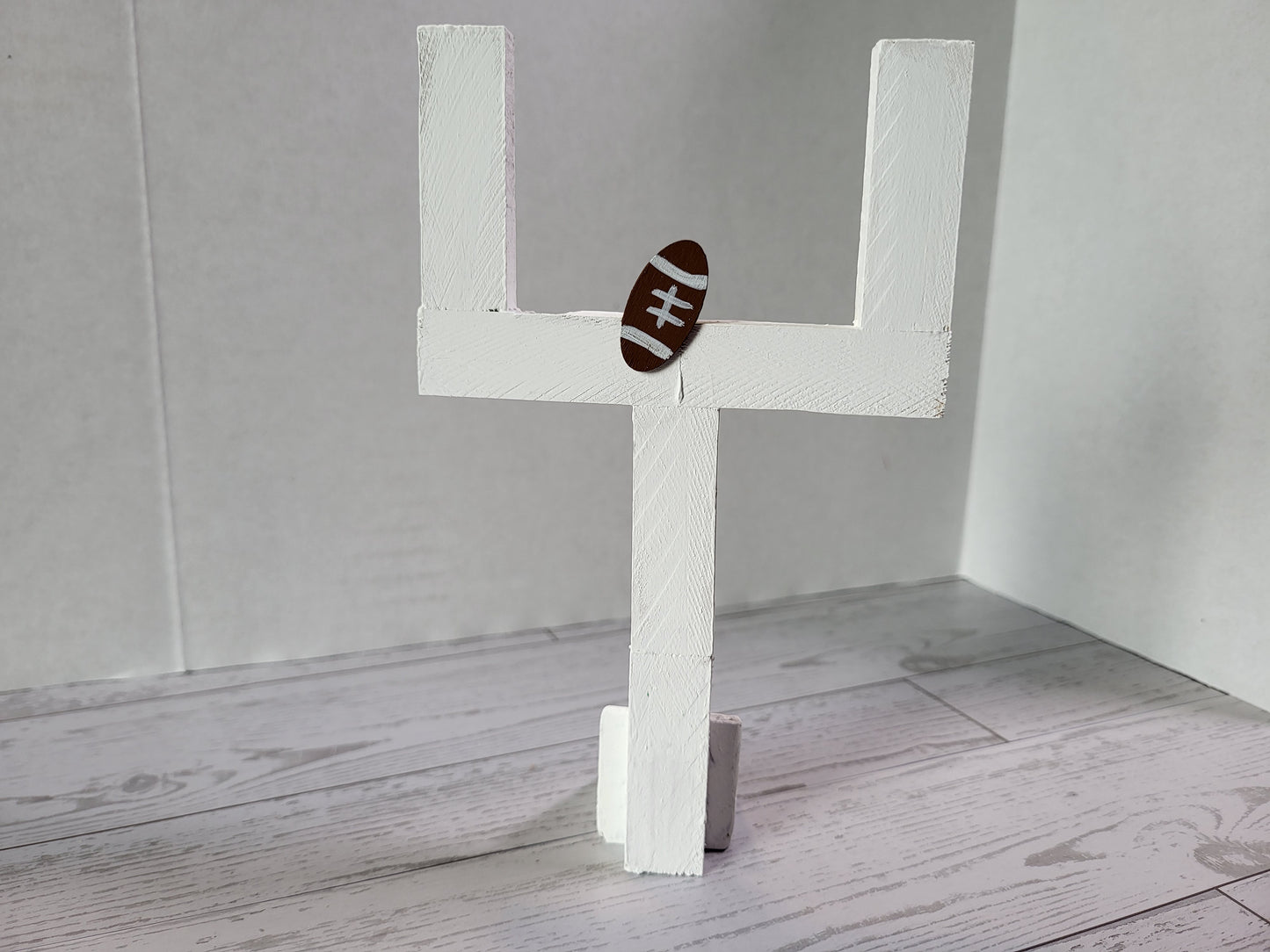 Football Shelf Sitter Collection – Custom Team Colors | Handmade Sports Décor