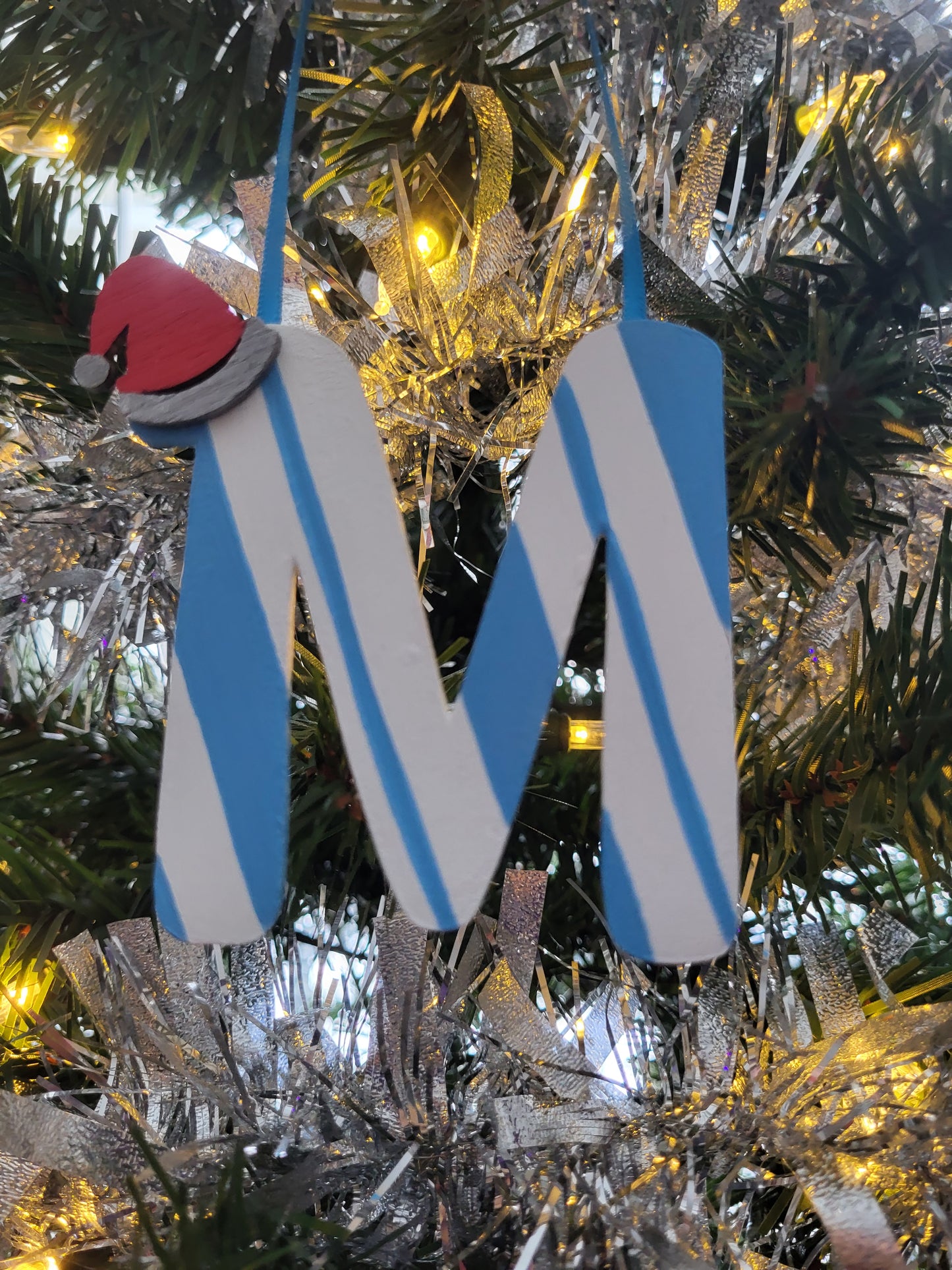 Personalized Candy Cane Letter - custom letter and colors