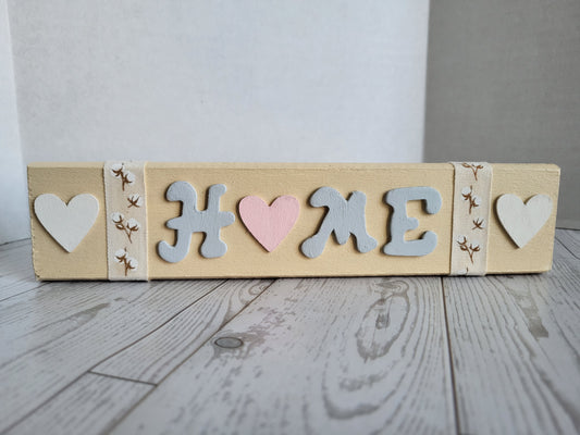Handmade Everyday Word Sign - Rustic Wooden Shelf Decor