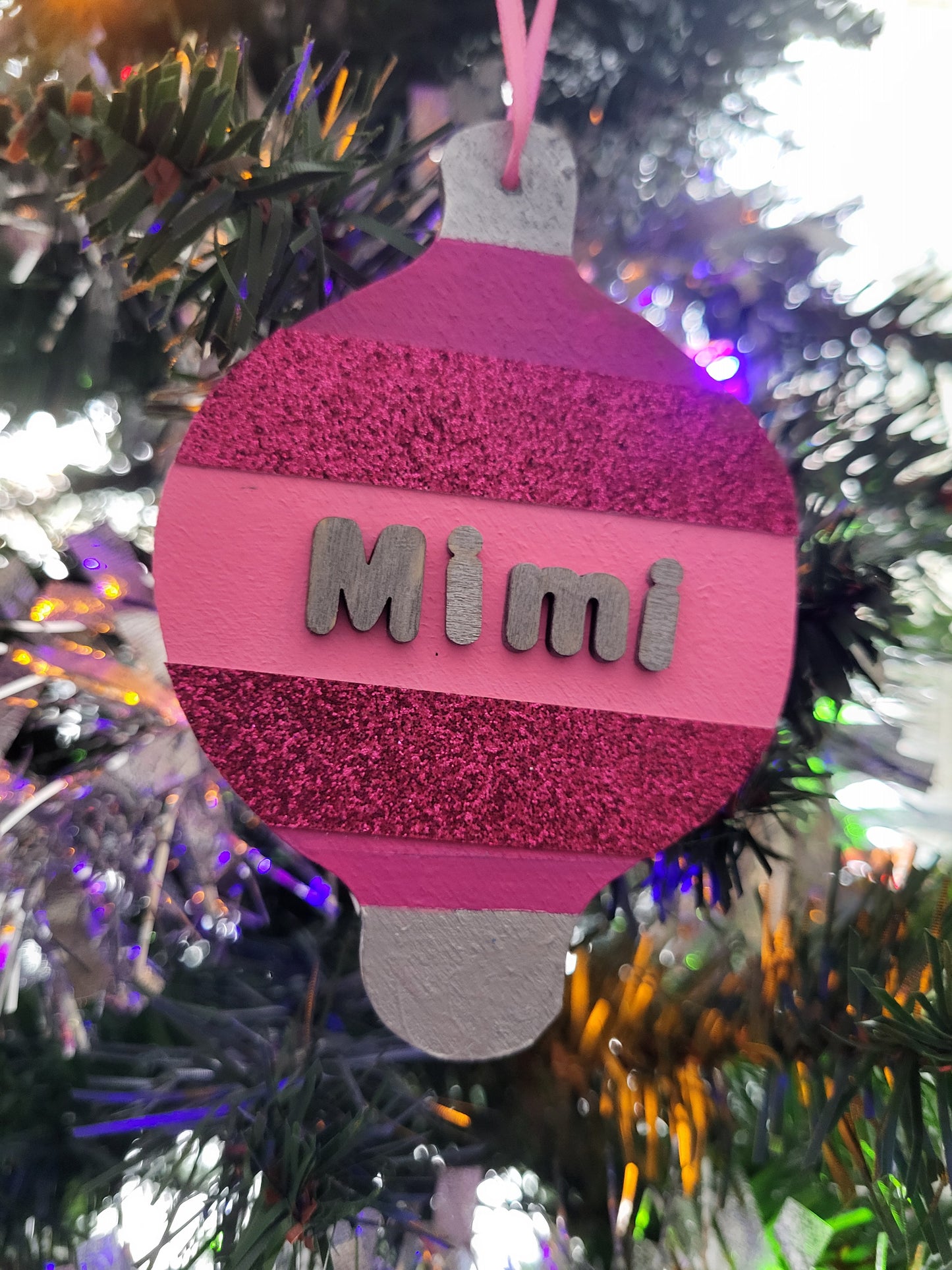 Personalized Grandparent Ornament - custom name and colors