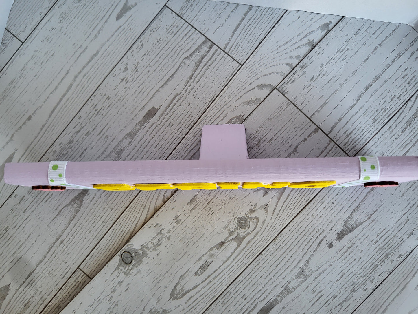 Handmade Spring Word Sign - Rustic Wooden Shelf Décor