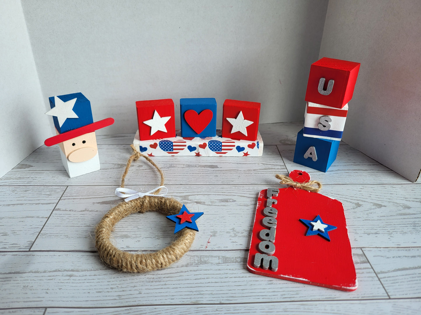 Patriotic Mini Scene | 5 piece set