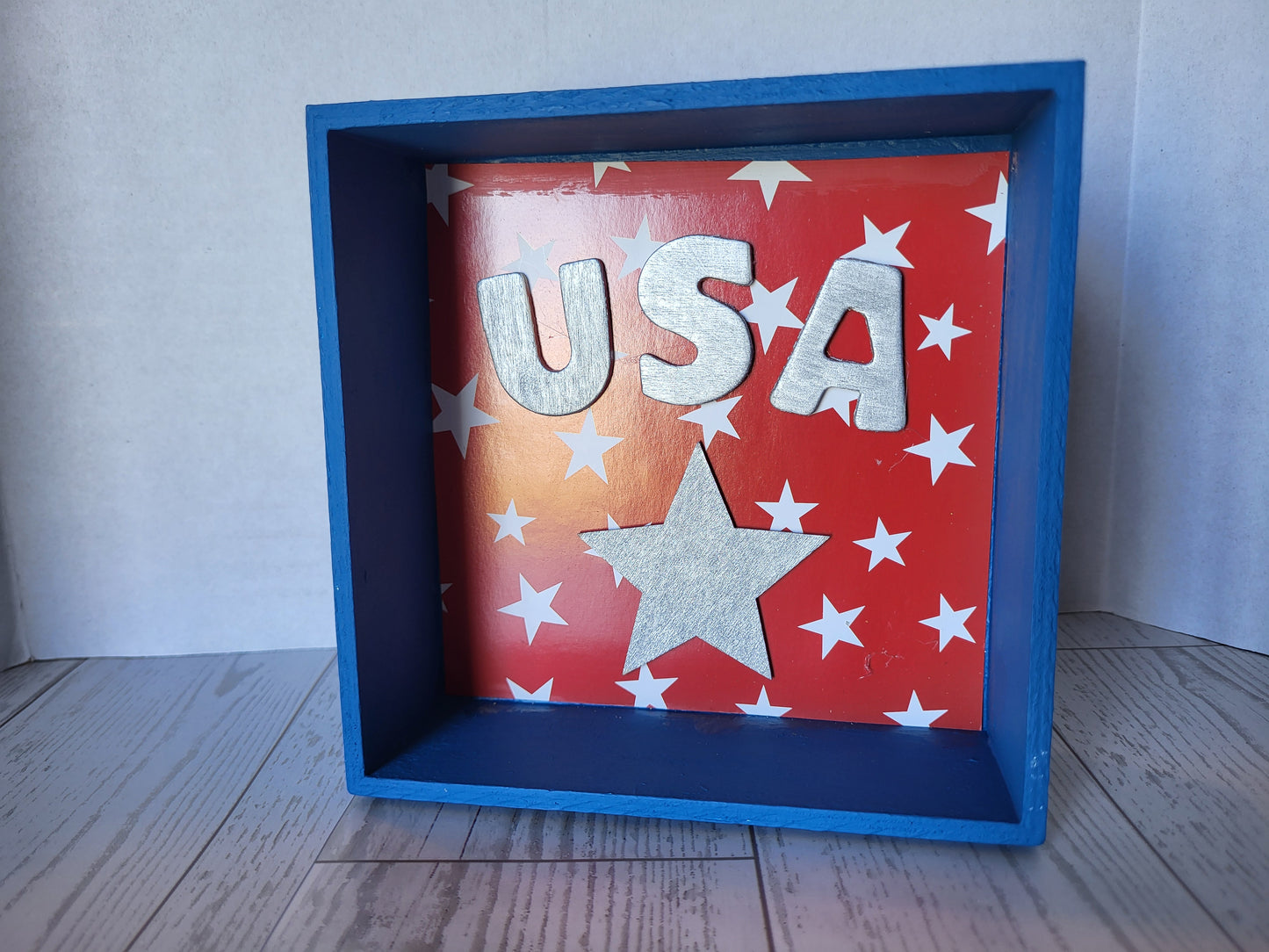Patriotic Shadow Box | Stars and Stripes