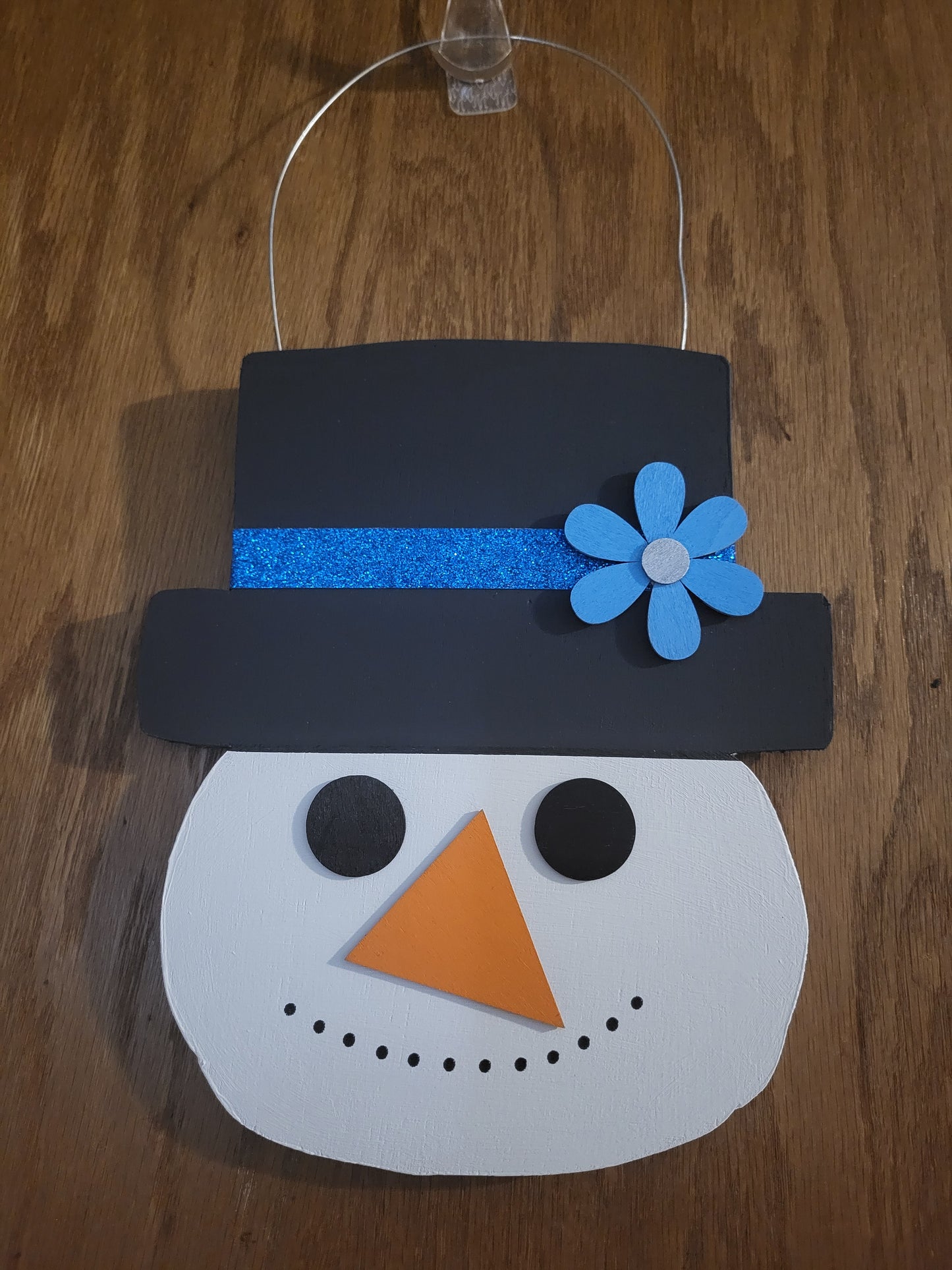 Handmade Winter Shape Sign - hand-painted wooden home decor